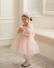 Oren CL Organza Dress - Pink  (Ready Stock)