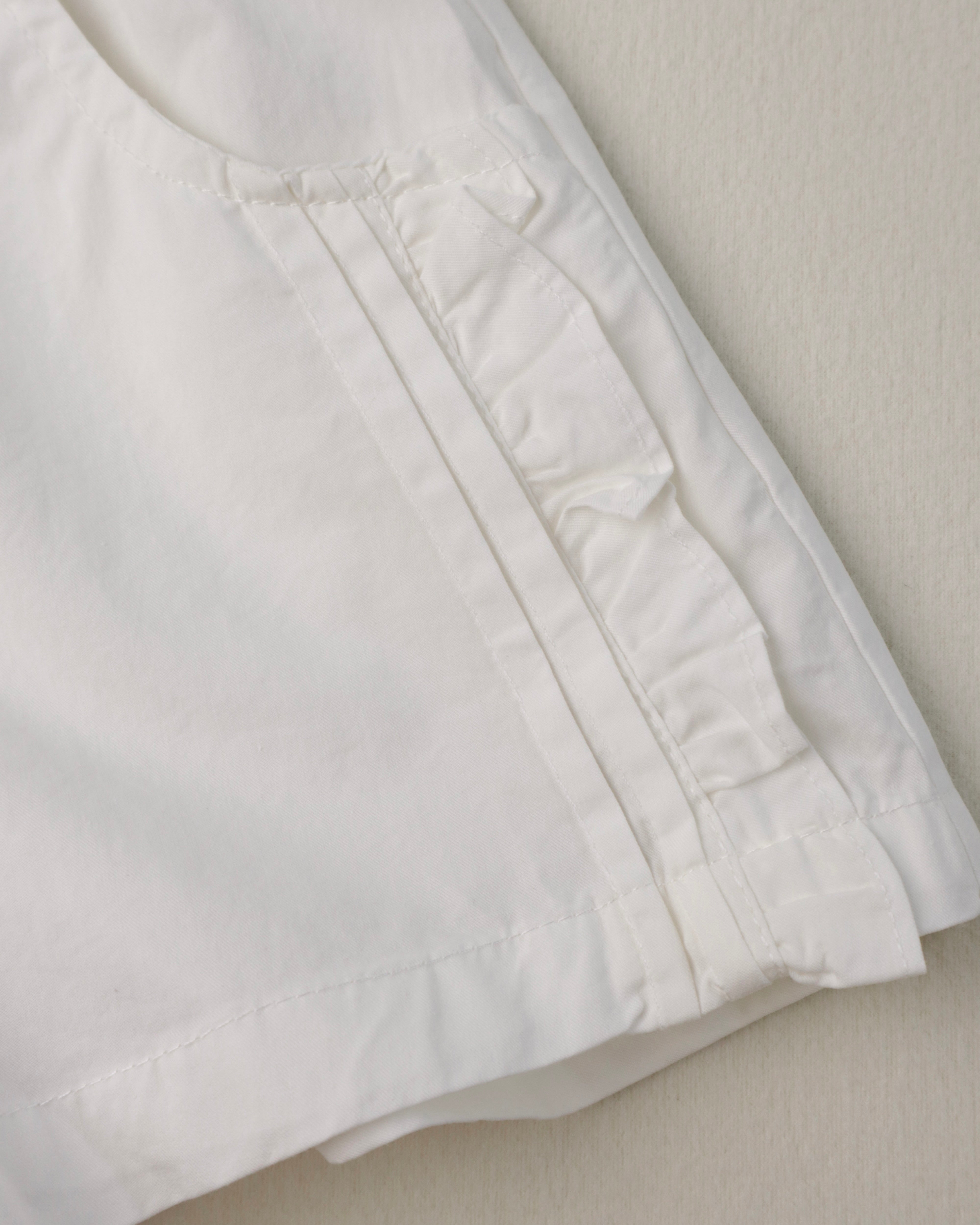 White ruffled shorts (Ready Stock)