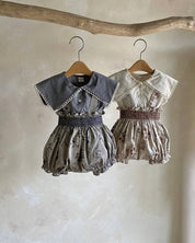 Toddler - Sailor Blouse Bloomer Set (Ready Stock)