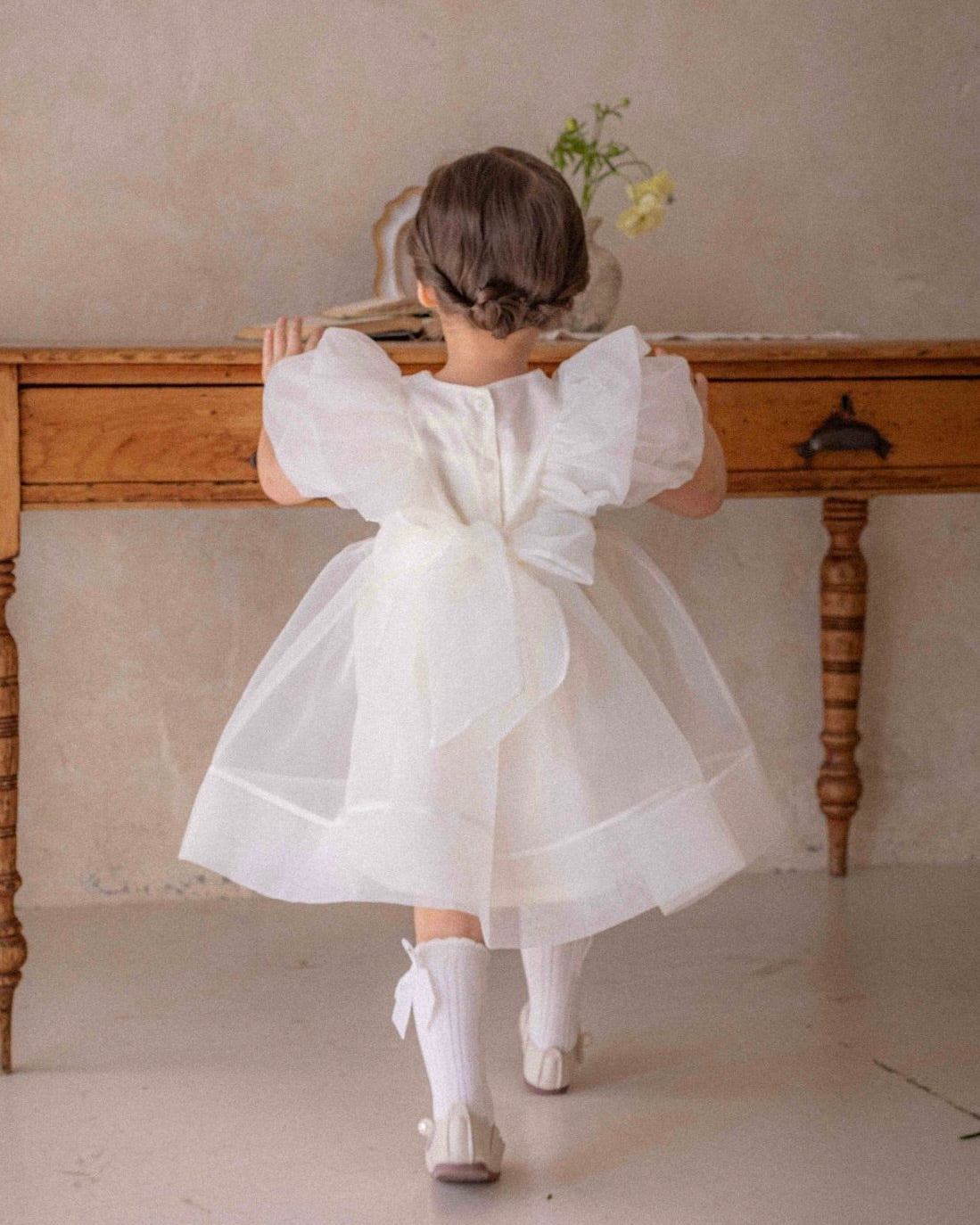 Ines Organza Dress - White (Ready Stock)