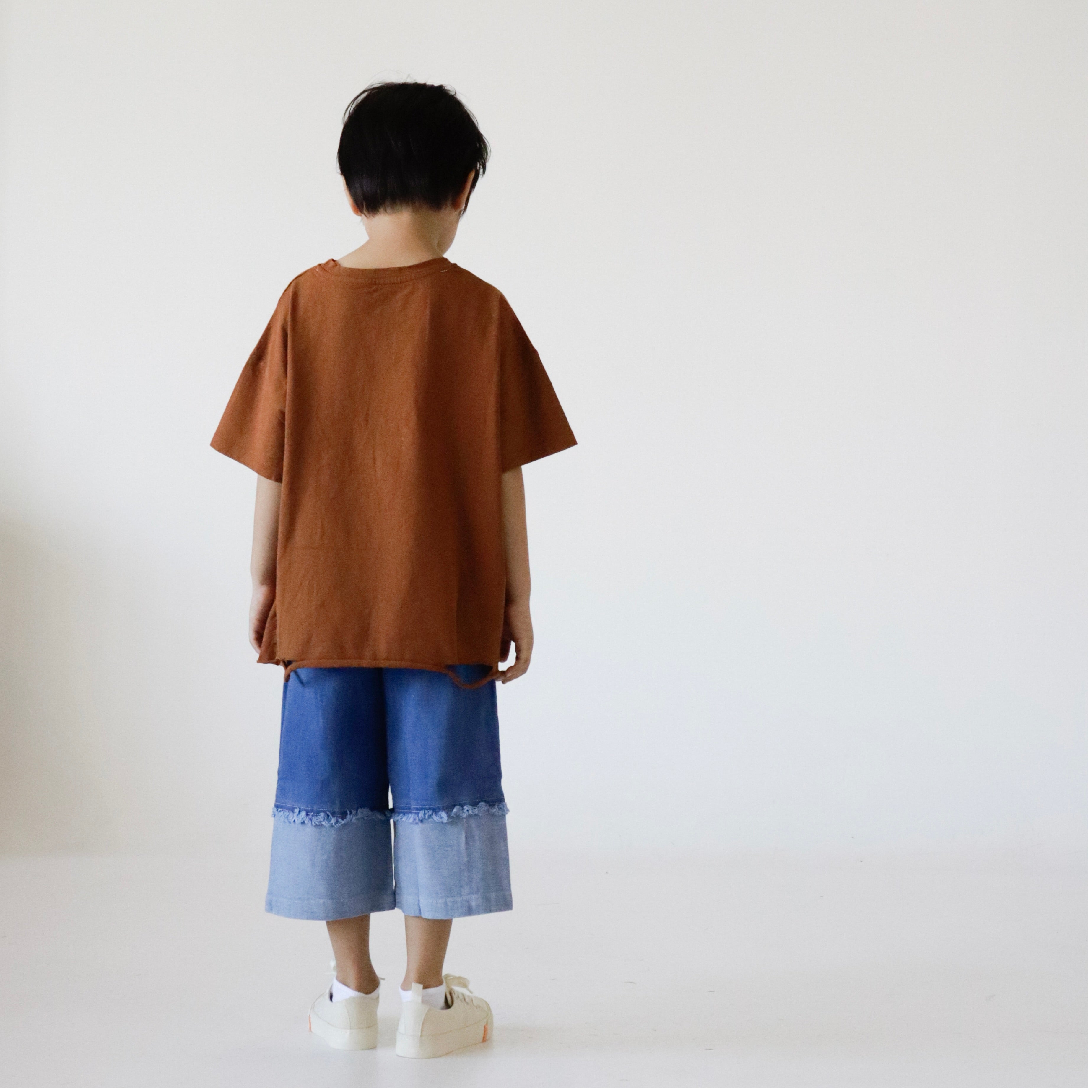 Drop-shoulder distressed Tee (Ready Stock)
