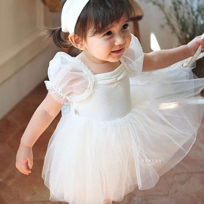 Neneru Ballet Bodysuit Leggings Hairband - 3 items Set (Ready Stock)