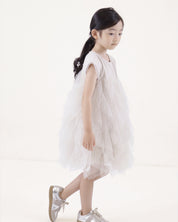 *Popular* - Short Sleeve Tulle Dress (Ready Stock)