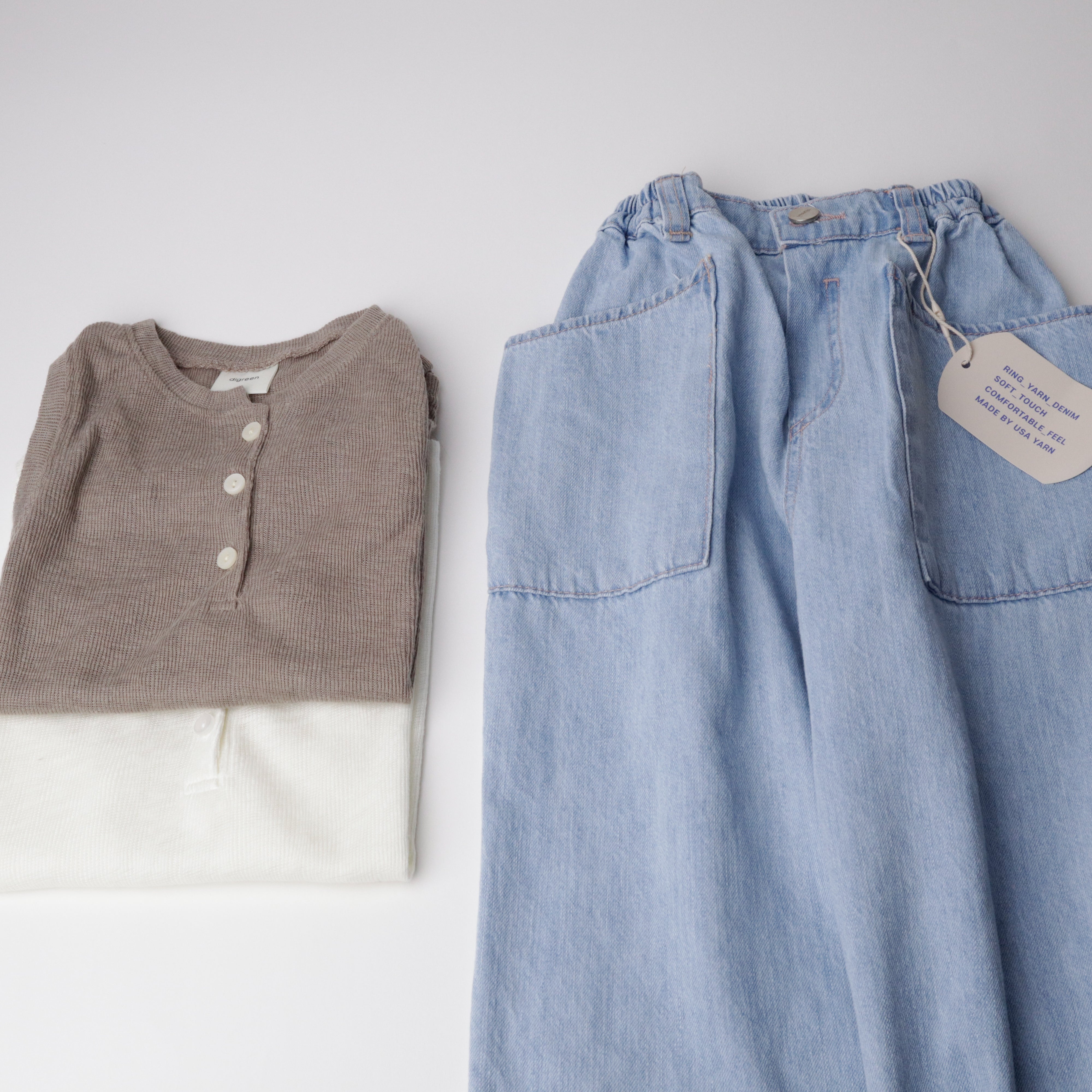 Disgreen Denim Pocket Pants (Ready Stock)