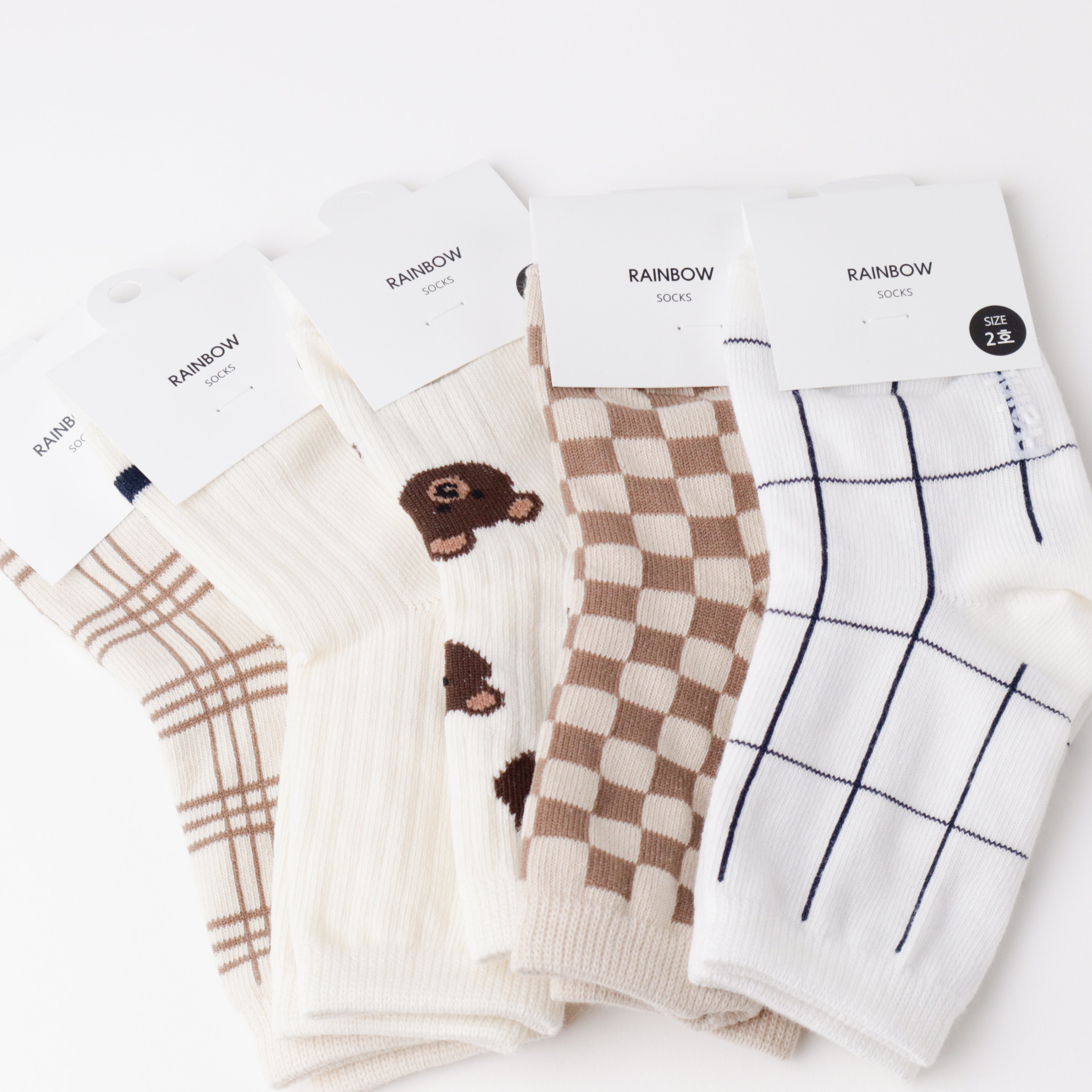 5 Pair Set - Socks (Ready Stock)
