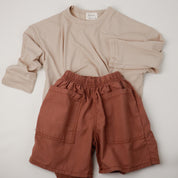Churros Square Pocket Cotton Shorts (Ready Stock)