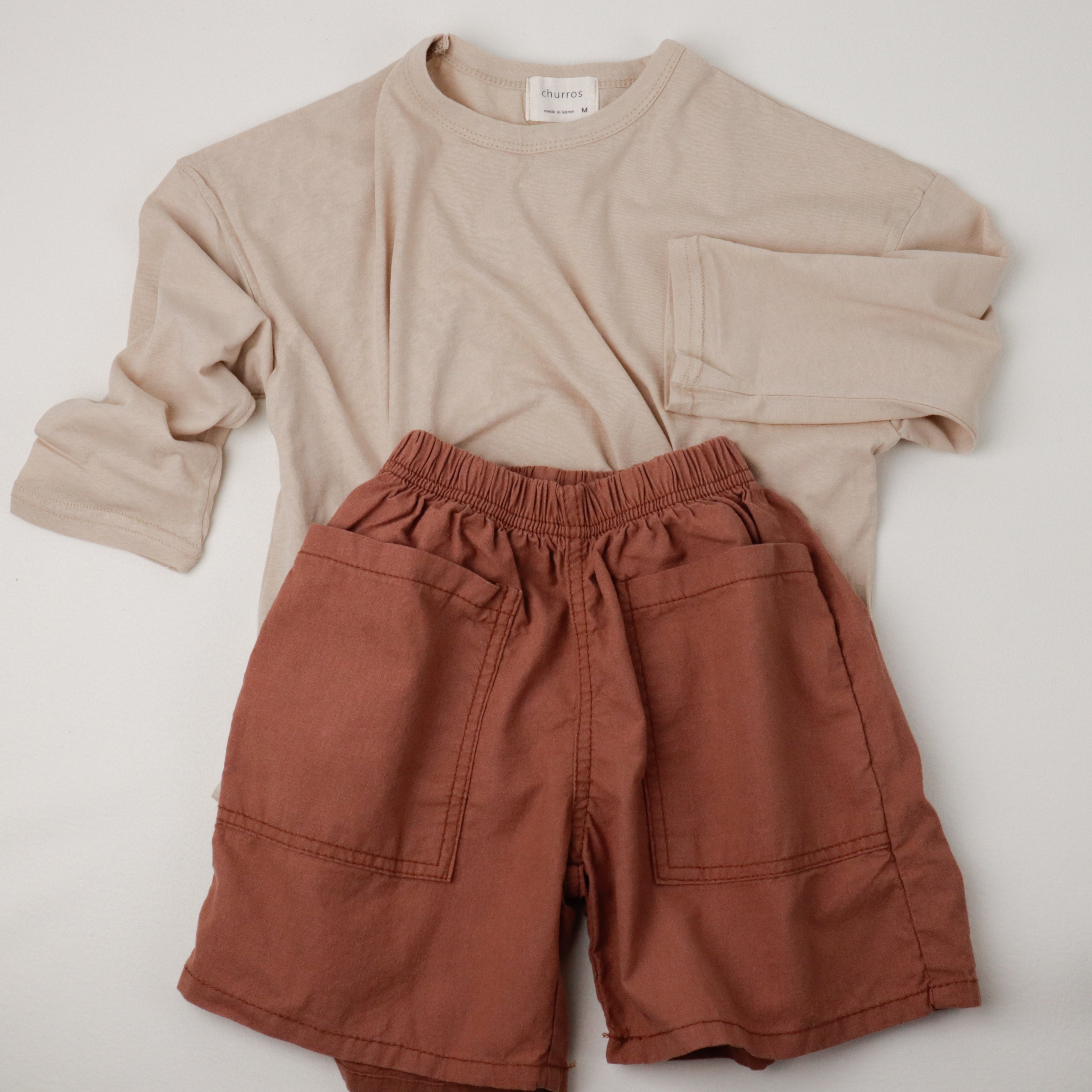 Churros Square Pocket Cotton Shorts (Ready Stock)