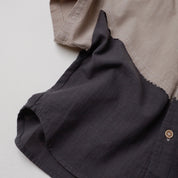 Color-block Cotton Shirt (Ready Stock)