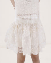 Floral Embroidered Skorts (Ready Stock)
