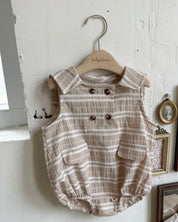 The Oren Frome Double Romper combines modern classic charm with timeless elegance.