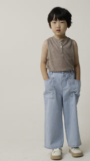 Disgreen Denim Pocket Pants (Ready Stock)