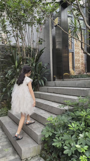 *Popular* - Short Sleeve Tulle Dress (Ready Stock)