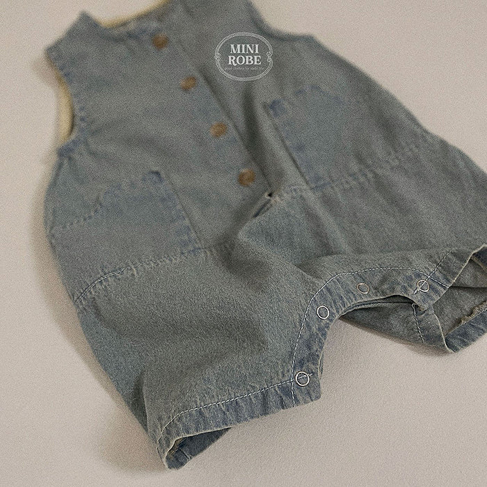 Mini Denim Romper (Baby & Toddler) - Ready Stock