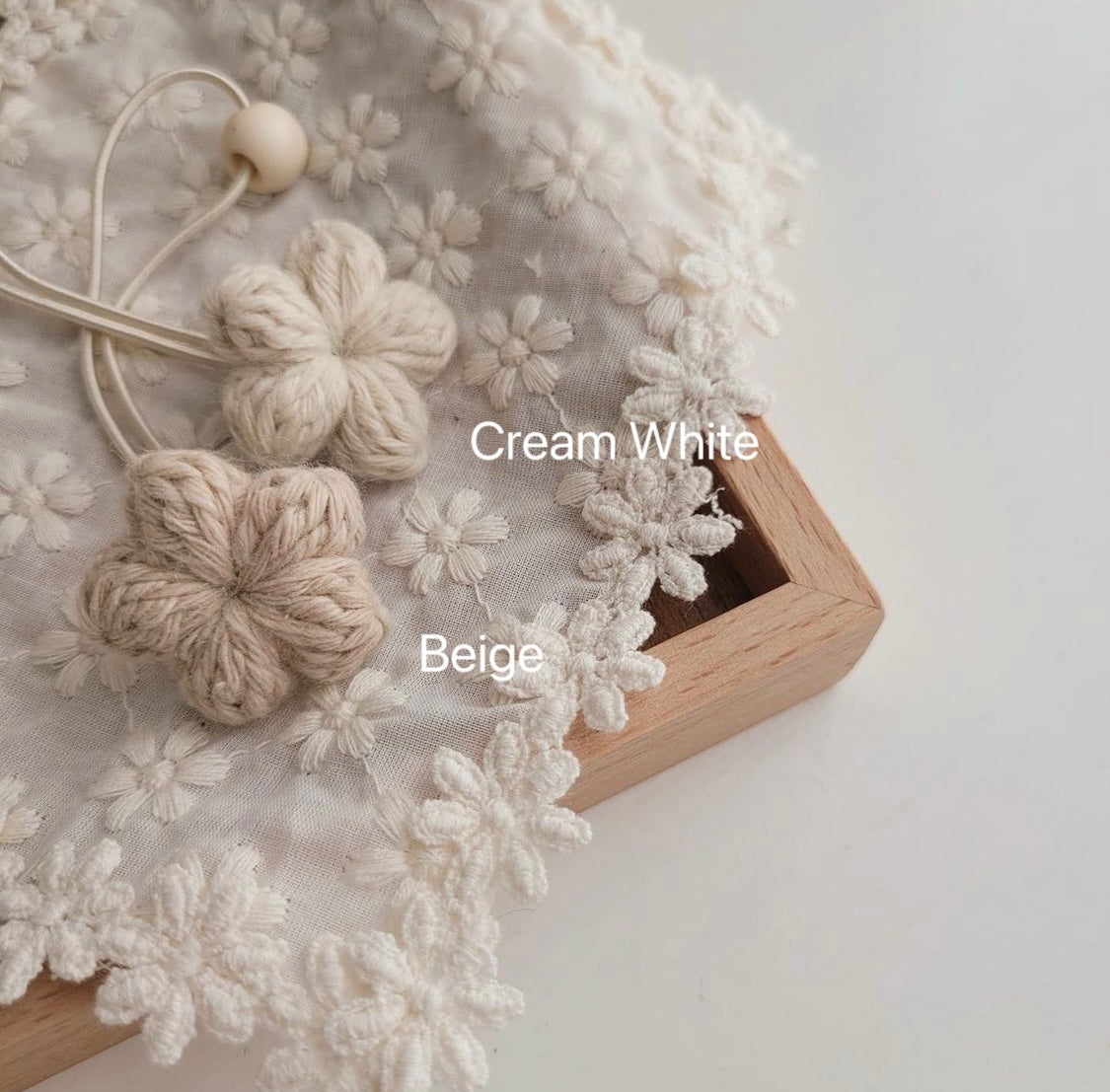 Handmade Crochet Flower Hair Ties