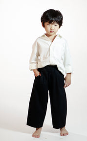 Resume Home Elastic-waist Cotton Pants (Ready Stock)