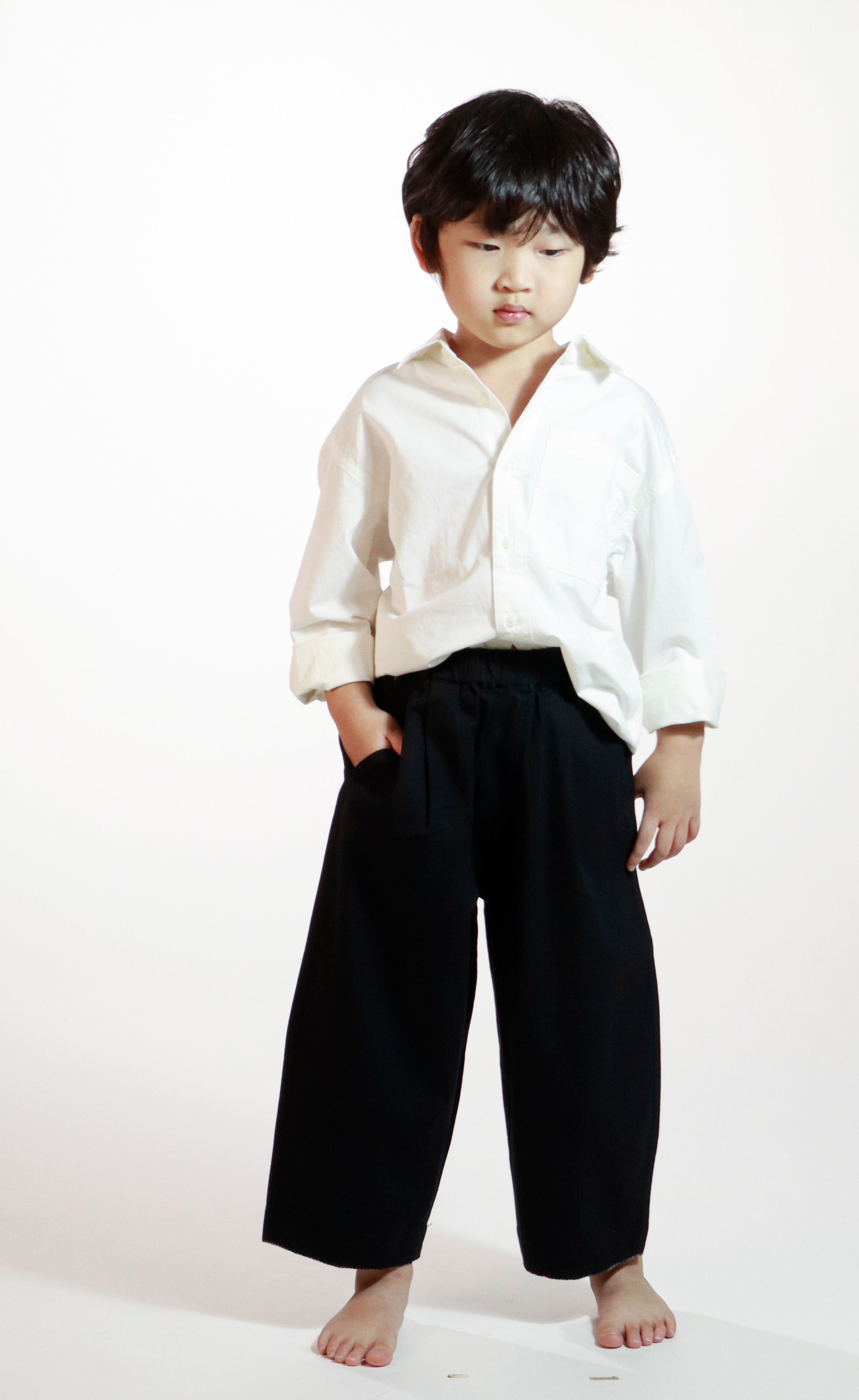 Resume Home Elastic-waist Cotton Pants (Ready Stock)