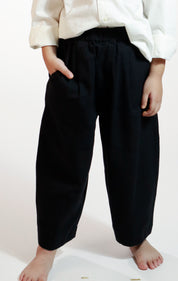 Resume Home Elastic-waist Cotton Pants (Ready Stock)