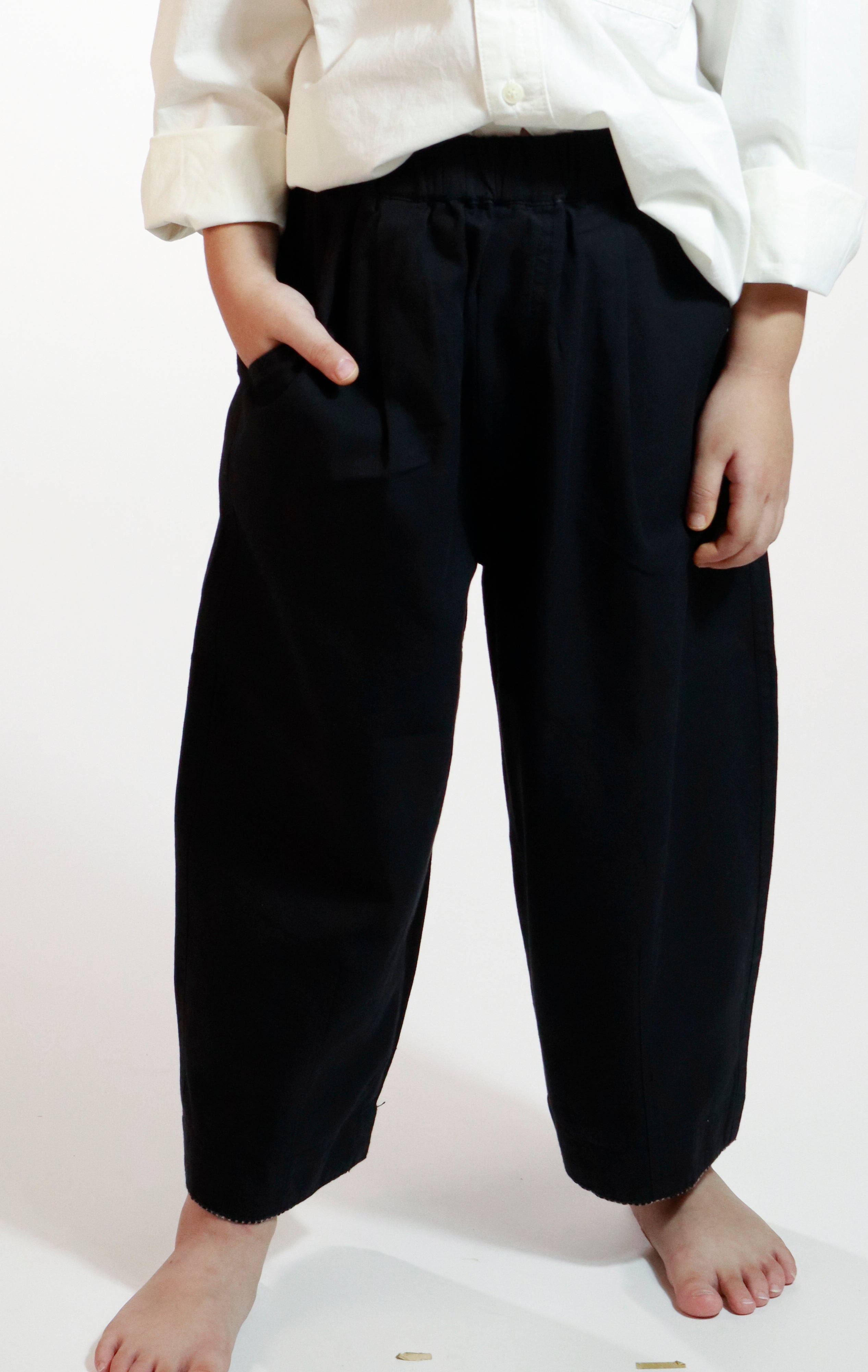 Resume Home Elastic-waist Cotton Pants (Ready Stock)