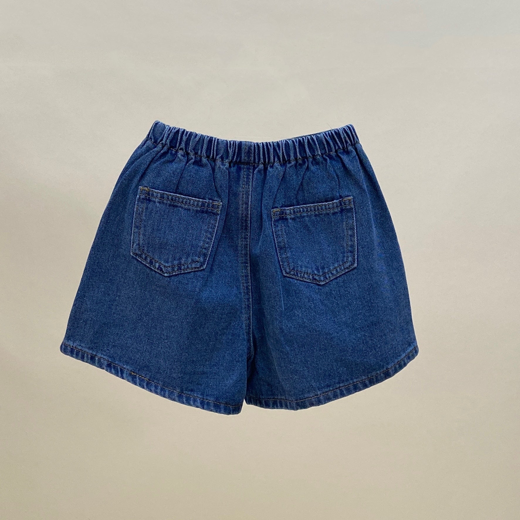 Bloom Dark Denim Shorts (Ready Stock)