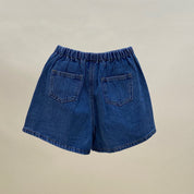 Bloom Dark Denim Shorts (Ready Stock)