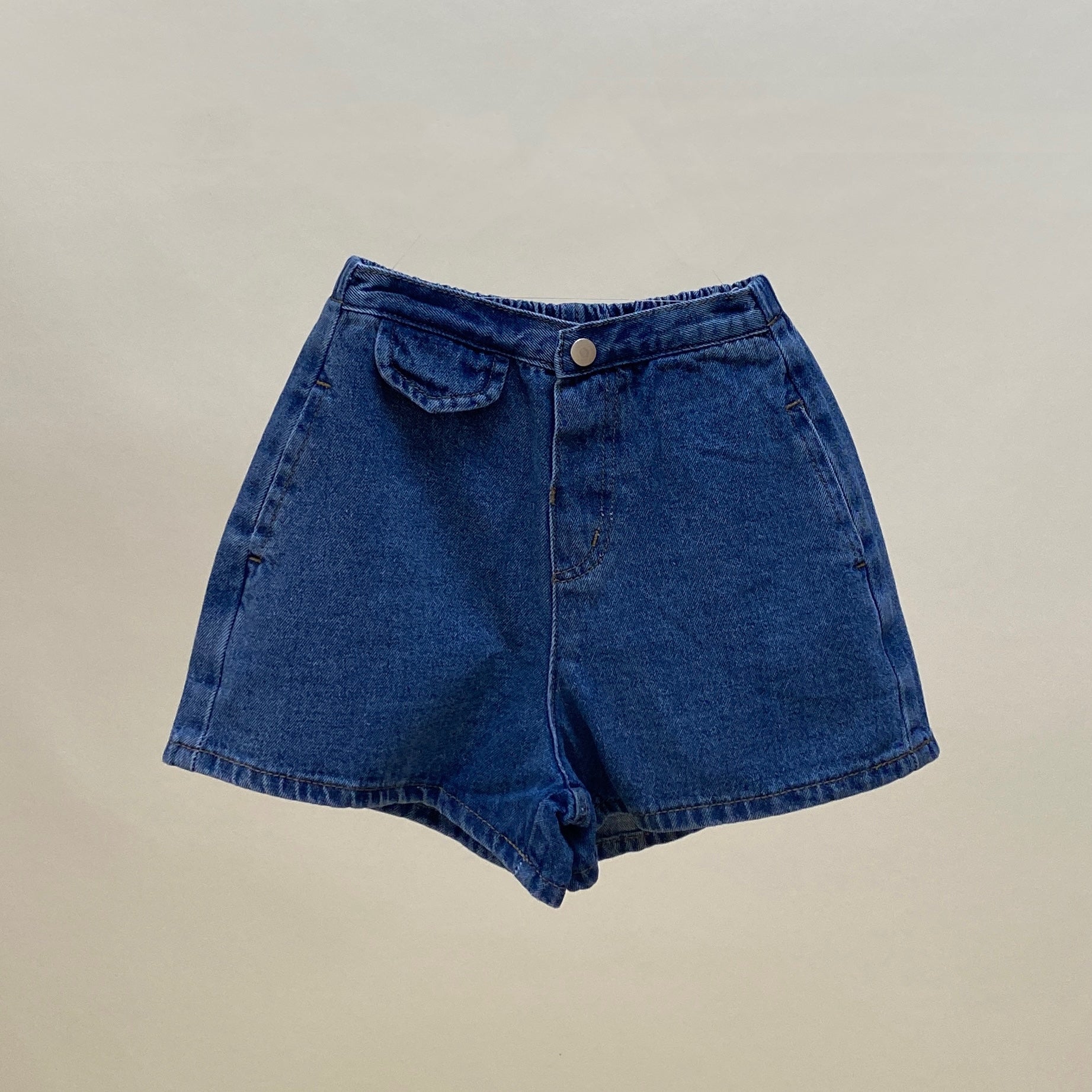 Bloom Dark Denim Shorts (Ready Stock)