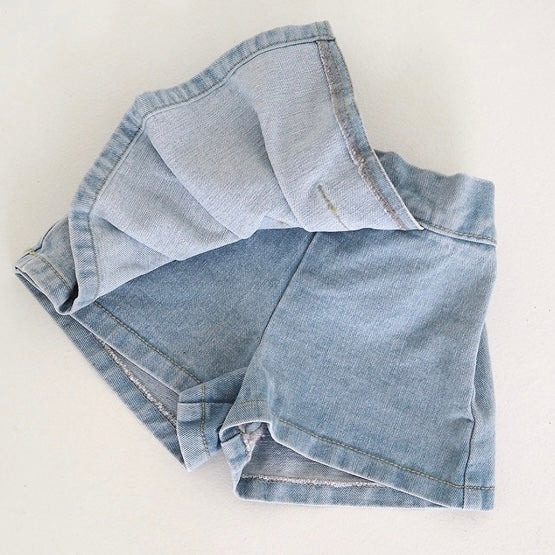 Zan Clover denim skorts (Ready Stock)