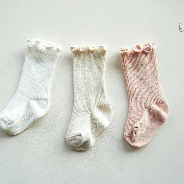 Baby - Bloombebe Ruffle Socks 3Pair Set (Ready Stock)
